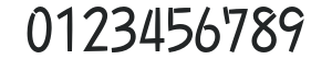 TakaHandStd-Medium numbers preview