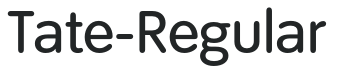 Tate-Regular letters preview