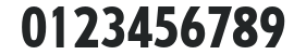 Tempo-HeavyCondensed numbers preview