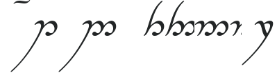 Tengwar Annatar Italic preview