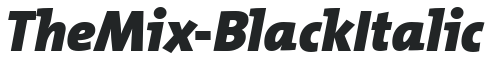 TheMix-Black Italic preview
