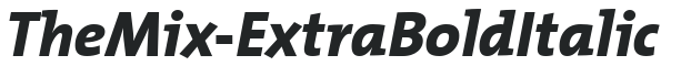 TheMix-ExtraBold Italic preview