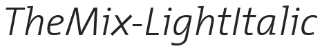 TheMix-Light Italic preview