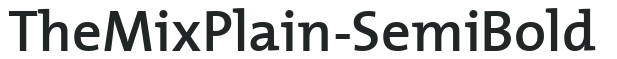 TheMixPlain-SemiBold preview