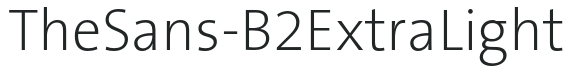 TheSans-B2ExtraLight preview