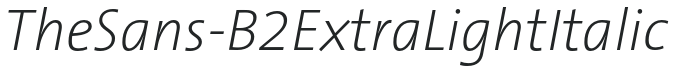 TheSans-B2ExtraLightItalic preview
