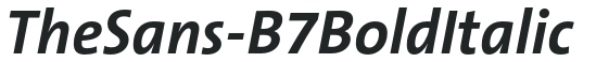 TheSans-B7BoldItalic preview