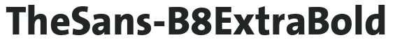 TheSans-B8ExtraBold preview
