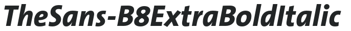 TheSans-B8ExtraBoldItalic preview