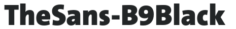 TheSans-B9Black preview