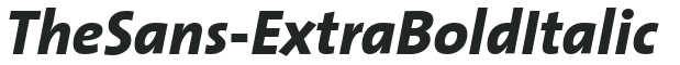 TheSans-ExtraBold Italic preview