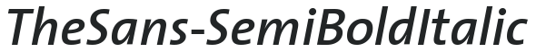 TheSans-SemiBold Italic preview