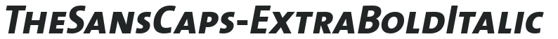 TheSansCaps-ExtraBold Italic preview
