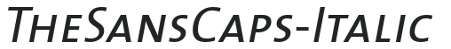 TheSansCaps-Italic preview