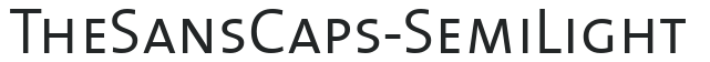 TheSansCaps-SemiLight preview