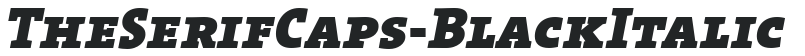 TheSerifCaps-Black Italic preview