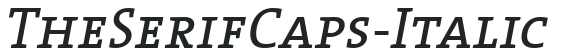 TheSerifCaps-Italic preview