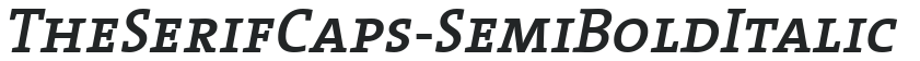 TheSerifCaps-SemiBold Italic preview