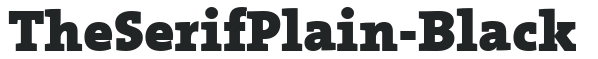 TheSerifPlain-Black preview