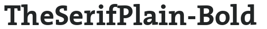 TheSerifPlain-Bold preview