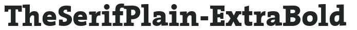 TheSerifPlain-ExtraBold preview
