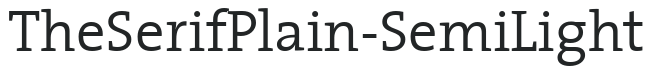 TheSerifPlain-SemiLight preview