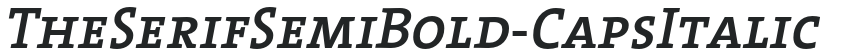 TheSerifSemiBold-CapsItalic preview