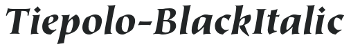 Tiepolo-BlackItalic preview