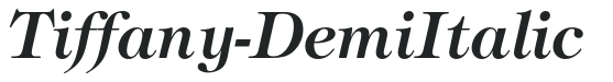 Tiffany-DemiItalic preview