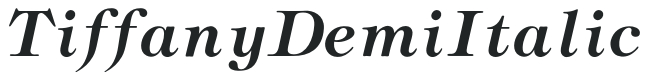 TiffanyDemiItalic preview