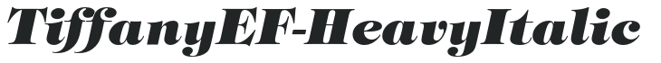 TiffanyEF-HeavyItalic preview