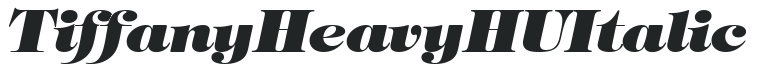 Tiffany Heavy HU Italic preview