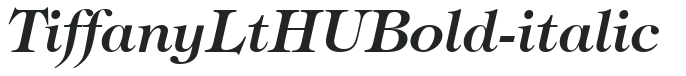 Tiffany Lt HU Bold-italic preview