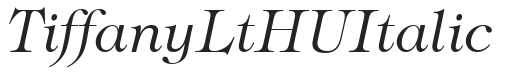 Tiffany Lt HU Italic preview