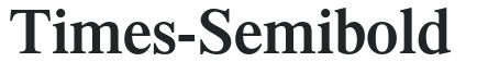 Times-Semibold preview