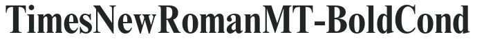 TimesNewRomanMT-BoldCond preview