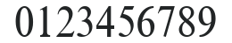 TimesNewRomanMT-Condensed numbers preview