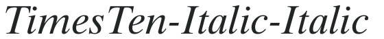TimesTen-Italic-Italic preview
