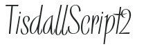 TisdallScript2 letters preview