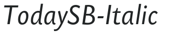 TodaySB-Italic preview