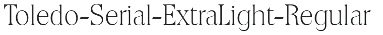 Toledo-Serial-ExtraLight-Regular preview
