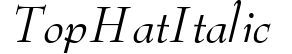 Top Hat Italic preview