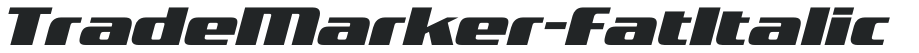 TradeMarker-FatItalic preview