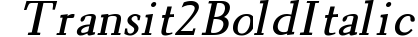 Transit 2 BoldItalic preview