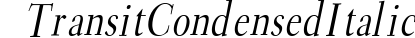 Transit Condensed Italic preview