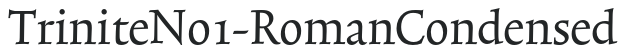 TriniteNo1-RomanCondensed preview