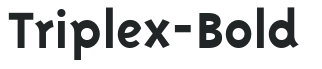 Triplex-Bold letters preview