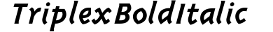 Triplex Bold Italic preview
