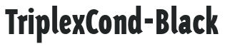 TriplexCond-Black letters preview