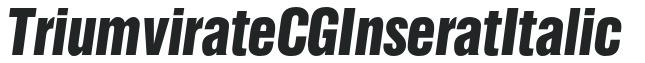 Triumvirate CG Inserat Italic preview
